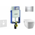 Kombifix - bti - support pour wc suspendu avec plaque de dclenchement sigma 30, chrome brillant / chrome ...