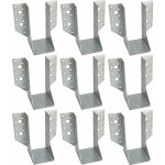 Kotarbau - lot de 10 sabots de poutre de type a - 60 mm - connecteur de poutre en bois - pour construction ...