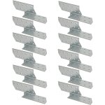 Kotarbau - lot de 12 ancrages de chevrons 170 x 40 mm pour renforcer les structures en bois (170 x 40 ...