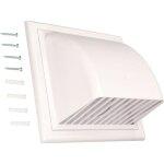 Kotarbau - conduit d'air mural - diamètre : 150 mm - sortie murale avec clapet anti - retour - couvercle ... Kotarbau - conduit d'air mural - diamètre : 150 mm - sortie murale avec clapet anti - retour - couvercle ...