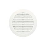 Grille de ventilation 100 mm ronde anthracite � lamelles raccord de tuyau en plastique blanc - kotarbau ...