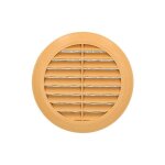 Grille de ventilation 100 mm ronde beige grille  lamelles raccord de tuyau en plastique - kotarbau