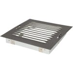 Grille de ventilation 14 x 14 cm avec moustiquaire - grille d'aration en mtal pour chemines, ventilation ...