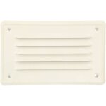 Grille de ventilation 165 x 100 mm blanc en acier galvanis grille d'aration avec moustiquaire rsistante ...