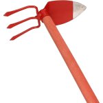 Kotarbau houe de jardin en forme de c?ur 135 x 100 mm 3 dents 107 mm avec manche 120 cm