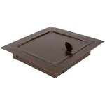 Porte de cheminée - 140 x 140 mm - cuivre vieilli - porte de four avec bouclier thermique à ouvrir avec ... Porte de cheminée - 140 x 140 mm - cuivre vieilli - porte de four avec bouclier thermique à ouvrir avec ...