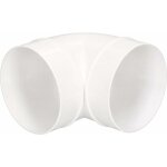 Raccord de tuyau � 125 mm tuyau de ventilation coud� 90� plastique blanc - kotarbau