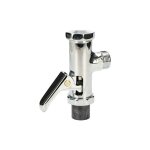 Robinet de chasse d'eau pour wc ? chromé et inoxydable ? 3 / 4 de pouce ? avec levier de chasse d'eau ... Robinet de chasse d'eau pour wc ? chromé et inoxydable ? 3 / 4 de pouce ? avec levier de chasse d'eau ...