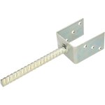 Support de poteau en u 81 mm pied de poteau ancrage  bton galvanis  chaud longueur 190 mm  sceller ...