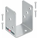 Support de poteau en u � visser 70 mm galvanis� � chaud la solution parfaite pour connecter diff�rents ...