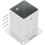 Support poteau a visser 100 x 100 mm carré manchon de sol support de poteau ancre de poteau en acier ... Support poteau a visser 100 x 100 mm carré manchon de sol support de poteau ancre de poteau en acier ...