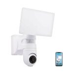 Projecteur mural connect avec camra intgre dtecteur de mouvement 2200 lumens blanc froid - kprcam2000 ...