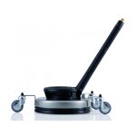 Krnzle - round cleaner ufo inox 045 avec rallonge 500mm et roues