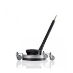 Krnzle - round cleaner ufo inox avec rallonge 500mm et roues