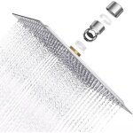 Krobec pomme de douche plus forte, 8 pouces pommeau douche carré en acier inoxydable aisi304, 20x20cm ... Krobec pomme de douche plus forte, 8 pouces pommeau douche carré en acier inoxydable aisi304, 20x20cm ...