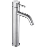 Mitigeur lavabo haut inox brossé avec bonde h 29. 5 cm - kolibri Mitigeur lavabo haut inox brossé avec bonde h 29. 5 cm - kolibri