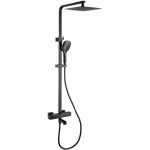 Kroos � - colonne de bain thermostatique noir, bec verseur int�gr� - sirius