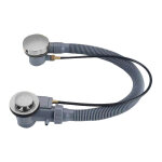 Colonne de vidage baignoire clic - clac nickel bross�