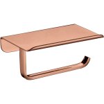 Kroos ® - dérouleur papier toilette mural or rose brossé - corbeau Kroos ® - dérouleur papier toilette mural or rose brossé - corbeau