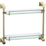 Kroos  - double tagre en verre murale dor - chloe