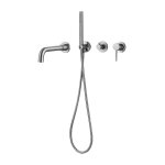 Kroos � - mitigeur de baignoire � encastrer 4 trous nickel bross� - corbeau