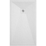 Kroos � - receveur de douche blanc finition ardoise stone plus, grille de couleur - 210 x 100 cm