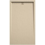 Kroos ® - receveur de douche crème, finition ardoise stone cach, grille de couleur - 80 x 70 cm Kroos ® - receveur de douche crème, finition ardoise stone cach, grille de couleur - 80 x 70 cm