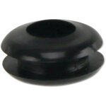 Kss passe - c�ble pvc souple, noir, �paisseur de plaque 1, 7, � trou 5, ferm�, 1 pi�ce