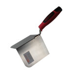 Truelle d'angle ext�rieur - lame flexible inox - manche bi - composant - 100x125mm