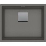 Franke - kubus 2 - �vier en fragranit kng 110 - 52, 56x46 cm, pierre grise 125. 0641. 422