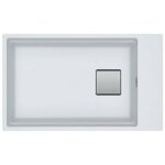 Franke - kubus 2 - vier en fragranit kng 110 - 62, 76x46 cm, blanc artic 125. 0512. 517