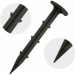 Kueatily - 100 x piquet jardin en plastique, d'ancrage au sol pour toile de paillage, crochets pour bache ...