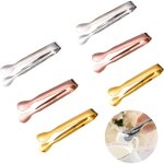 Pince  glaons 6 pices, mini pinces, pince sucre, acier inoxydable pince de service multifonctions, ...