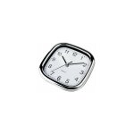 Horloge de cuisine carrée blanc / chrome 20cm küken Horloge de cuisine carrée blanc / chrome 20cm küken