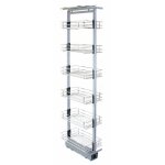 Kukoo - garde - manger coulissant de cuisine, 170  195 cm de hauteur, meuble de rangement coulissant ...