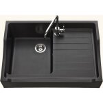 Kmbad - vier timbre d'office granit noir tamarin 1 bac 1 gouttoir