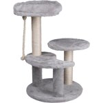 Kz garden - arbre à chat hauteur 62 cm 3 plateformes perchées griffoir sisal corde de jeu tour à griffer ... Kz garden - arbre à chat hauteur 62 cm 3 plateformes perchées griffoir sisal corde de jeu tour à griffer ...