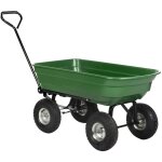 Kz garden - chariot de jardin benne basculante 75litres remorque