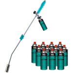 Kz garden - dsherbeur thermique brule herbes + 12 cartouches de gaz 227gr