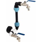 Kzq - col de cygne ibc avec raccord s60x6 et robinet 3 / 4' - kit de connexion ibc pour rservoir de ...
