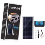 Kzq - kit panneau solaire 25w 12v avec r�gulateur de charge 20a, id�al camping - car, yacht, jardin, ...