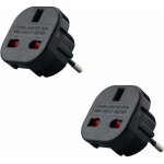 Kzq - lot de x2 - adaptateur prise anglaise vers france - adaptateur anglais franais - type g vers type ... Kzq - lot de x2 - adaptateur prise anglaise vers france - adaptateur anglais franais - type g vers type ...