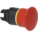 L22dr01 bouton d'arrt d'urgence collerette plastique, noir ip69k 1 pc(s) d79383 - baco