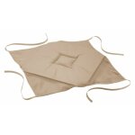 Galette 4 rabats essentiel - 40 x 40 x 3, 5 cm - polyester - beige - livraison gratuite