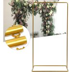 L41. 3 xh78. 7, arche dor�e pour mariage, arche carr�e en m�tal, cadre pour arche de ballon, pour c�r�monie, ...