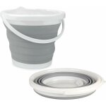 Memkey - la028495gry seau pliable de 10 l, design compact et peu encombrant, utilisation  l'intrieur ...