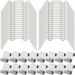100pcs clips de vitrage pour serre inclure 50type w serre pinces en acier inoxydable et 50 clips de type ...