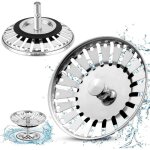 Lablanc - 2pcs filtre � �vier / bouchon de bonde pour �vier bouchon d'�vier trou passoire de cuisine ...