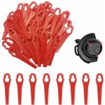 50 pices lames en plastique de rechange pour coupe - bordures, lames en plastique, lames de grass trimmer ...