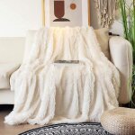Couverture 80120cm, plaid polaire super chaude, plaid fausse fourrure haute qualit, plaid polaire poil ...